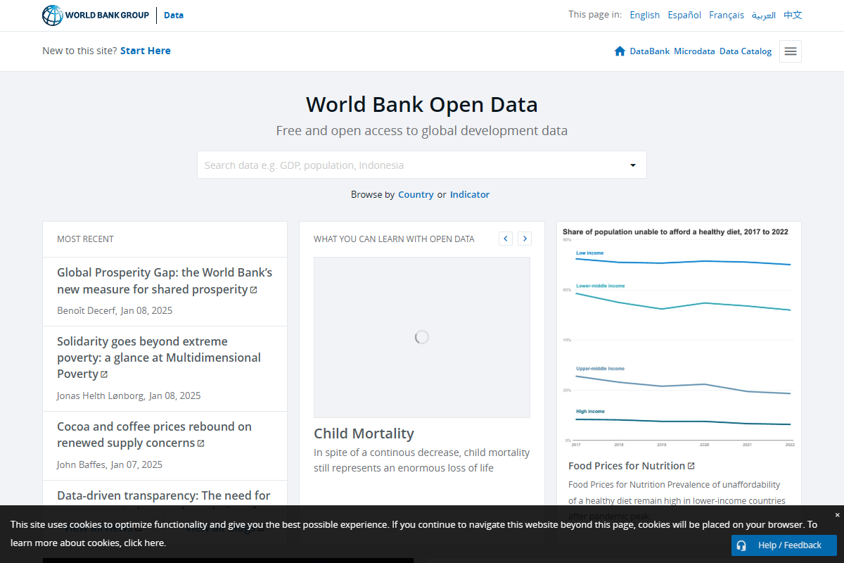 世界银行公开数据