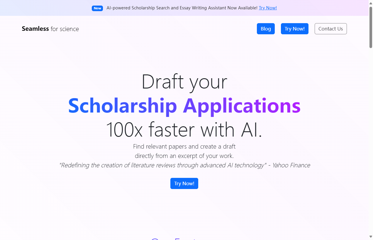 Seamless AI文献综述工具