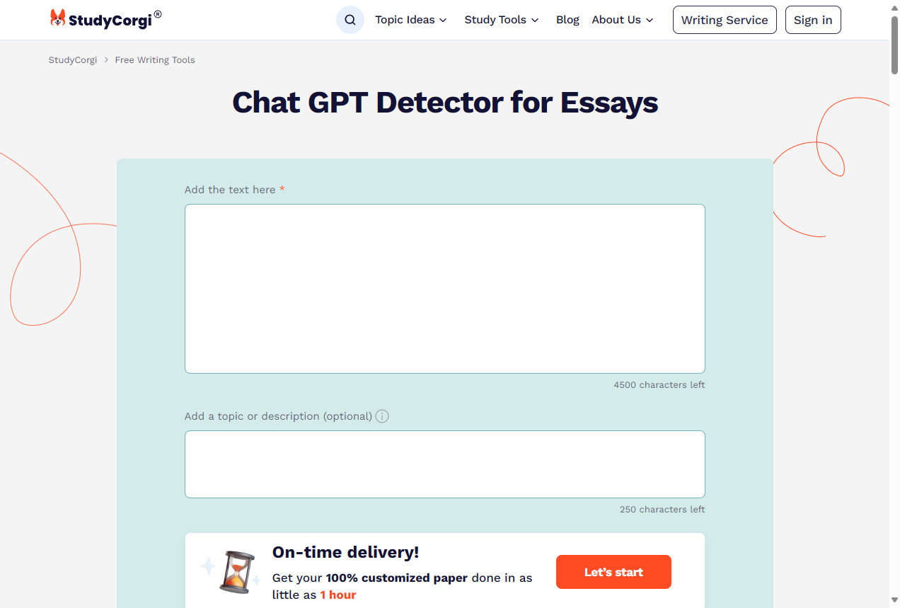ChatGPT Detector for Essay Writing