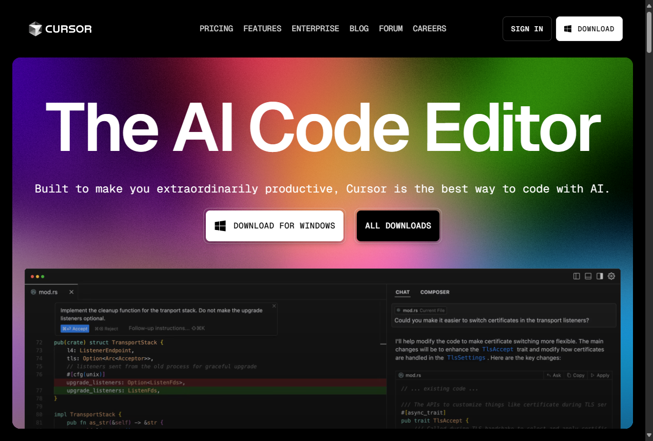 Cursor AI 代码编辑器