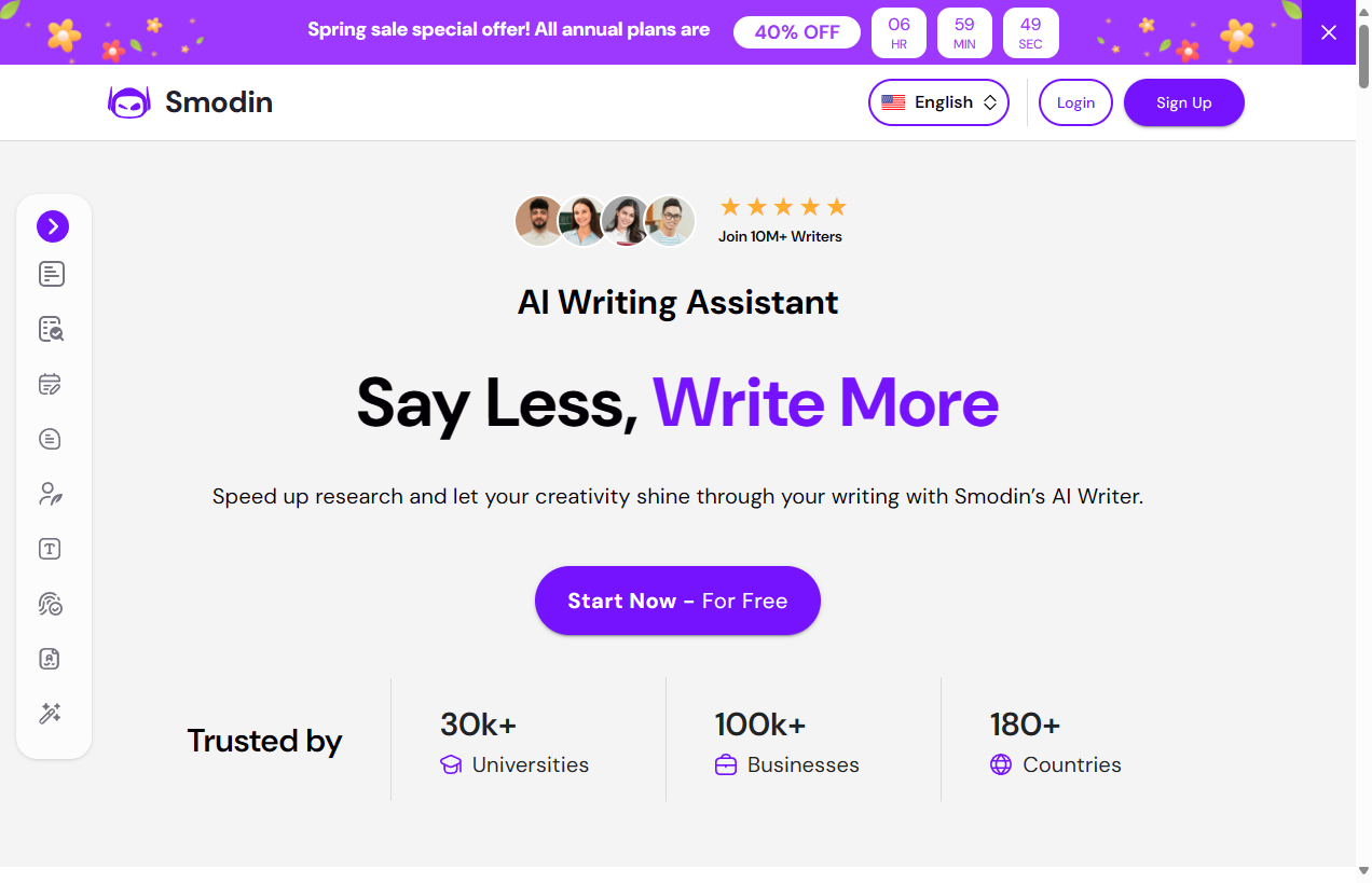Smodin AI写作助手