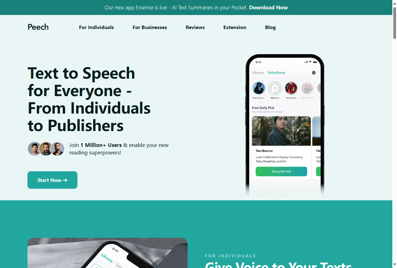 Peech文本转语音工具