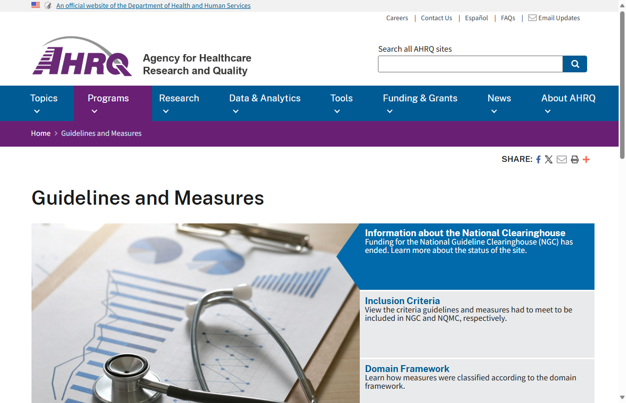 Guidelines and Measures