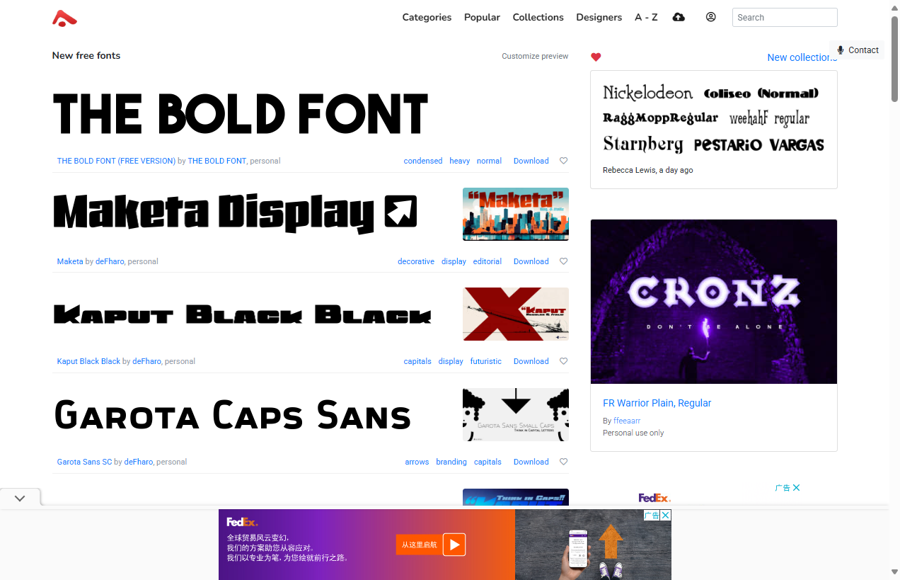 Abstract Fonts