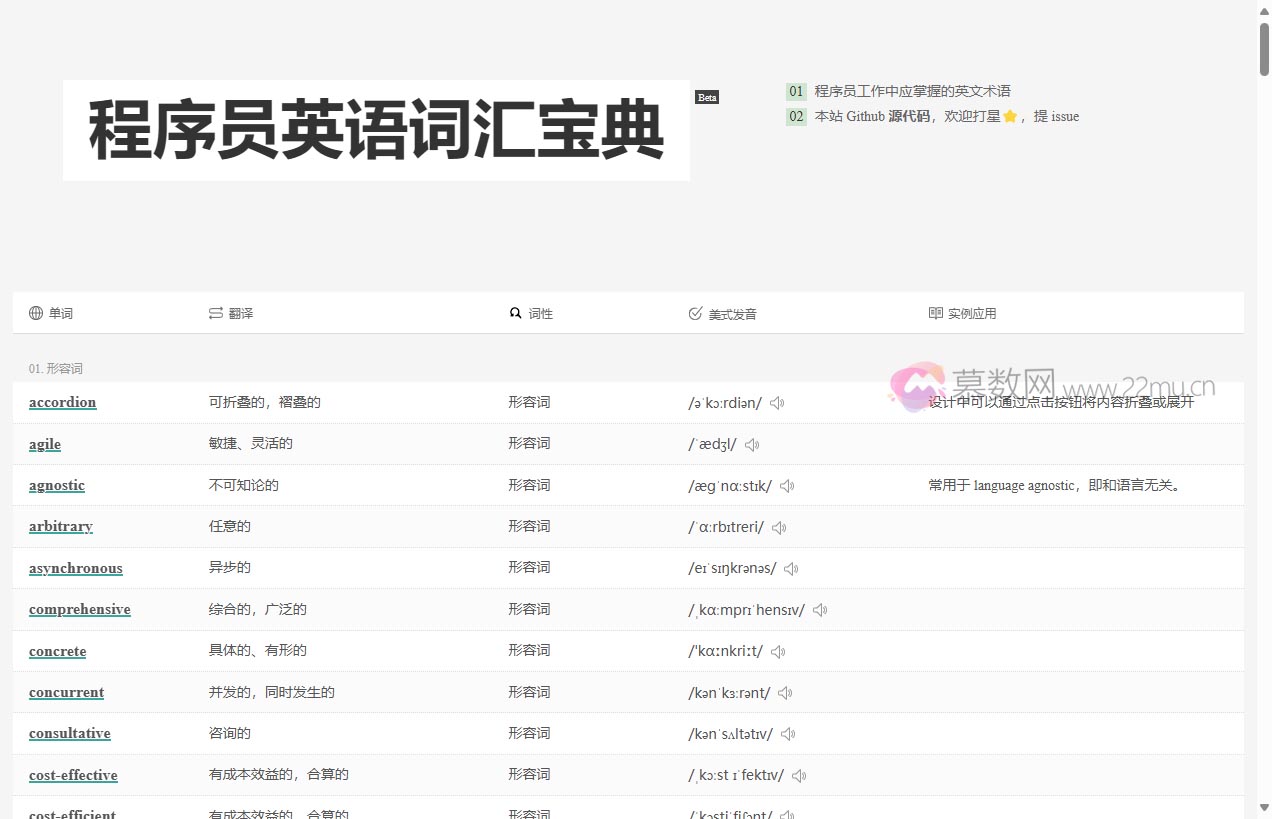 程序员英语词汇宝典