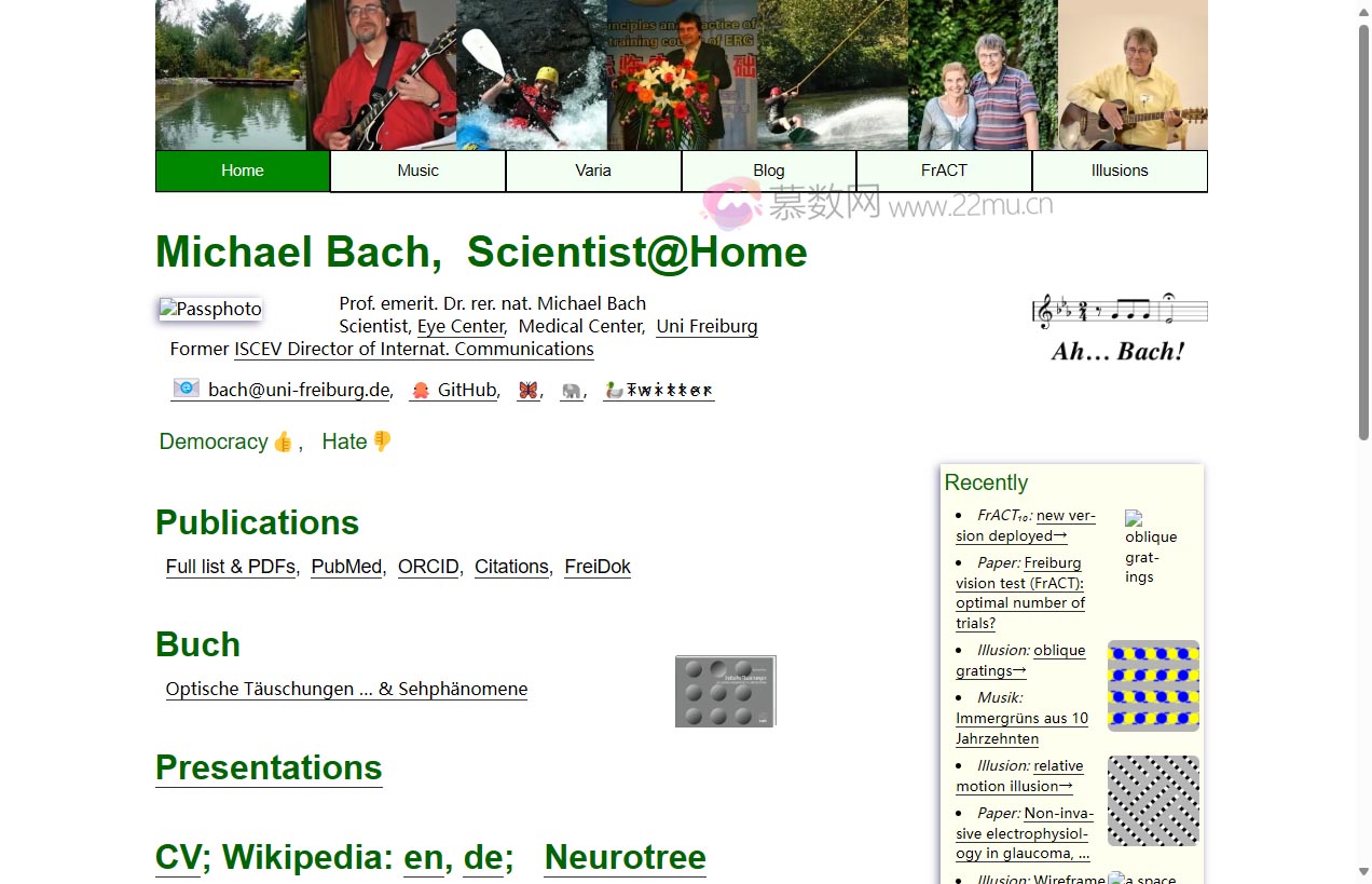 Michael Bach个人主页