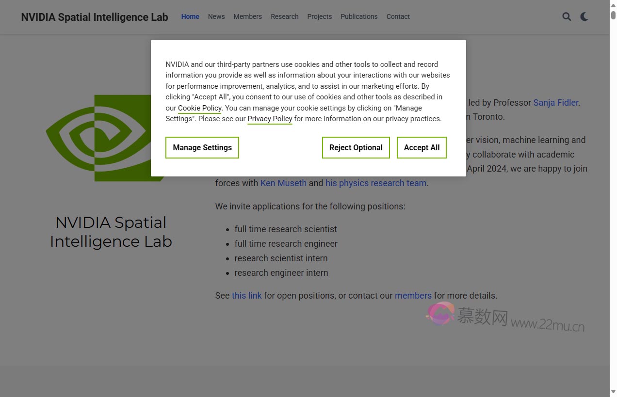 NVIDIA Spatial Intelligence Lab