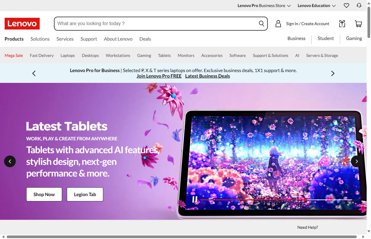 Lenovo新加坡官网
