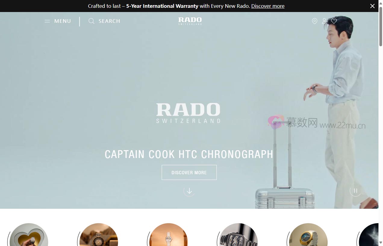 RADO瑞士陶瓷设计腕表